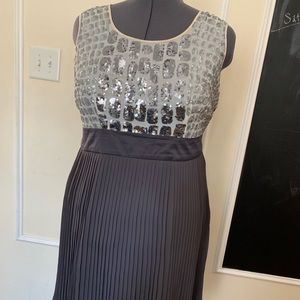 Eloquii Sequin Pleated Dress